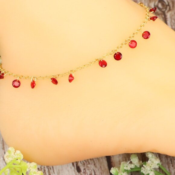 Dainty Anklet for Women – Elegant Everyday Jewelry & Perfect Gift | MLCRC2174 - Picture 3 of 10